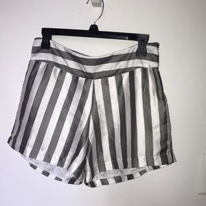 A is for Audrey striped shorts